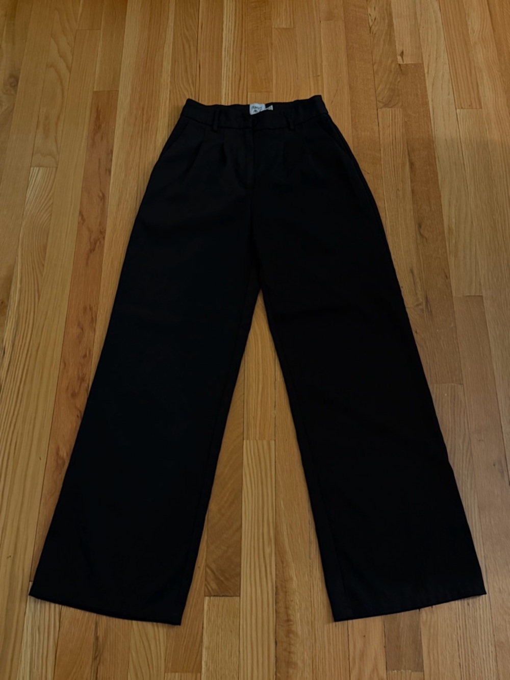 Princess Polly Black Wide-Leg Men’s Trousers